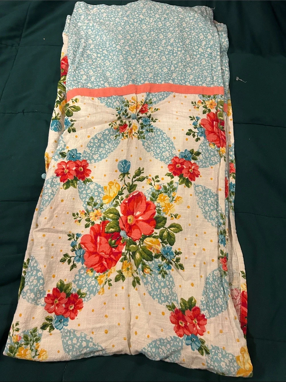 The Pioneer Woman Ditsy Patchwork Fabric Shower Curtain